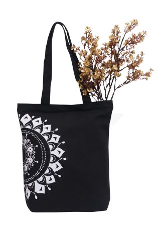 Floral Canvas Tote Bag